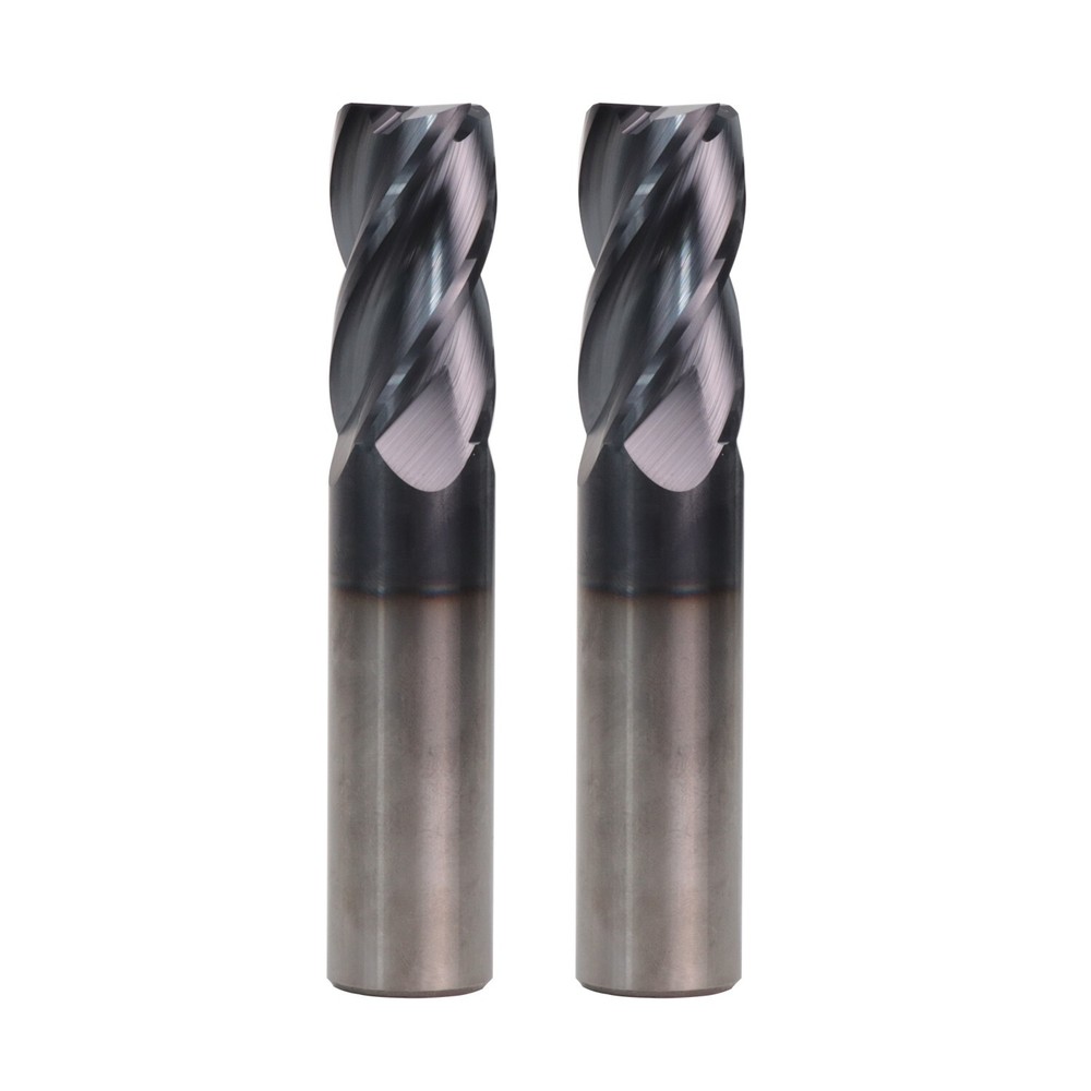 2PCS 4 Flute 3/4″ x 1-1/2″ x 4″ Solid Carbide End Mill – AlTiN Coated NEW