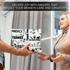 Shop4Mailers 10 x 13 Glossy Decorative Thank You 10 X 13, Multi-language