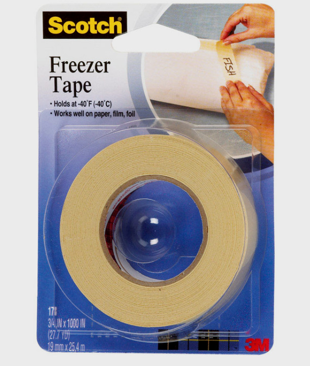 Scotch FREEZER TAPE Holds At -40°F Moisture-Resistant Paper Film Foil 178 NEW!!