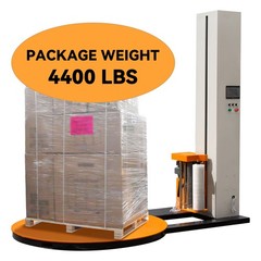 4400LBS Industrial Automatic Pallet Wrapping Machine 65in Automatic Turntable