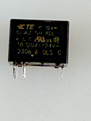 TE Connectivity OUAZ-SH-112L 12VDC 1A SPDT 5-Pin Miniature PCB Signal Relay New