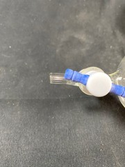 ALLTECH Glass 1000mL Syringe Port Sidearm PTFE Stopcock Gas Sampling Bulb Tube