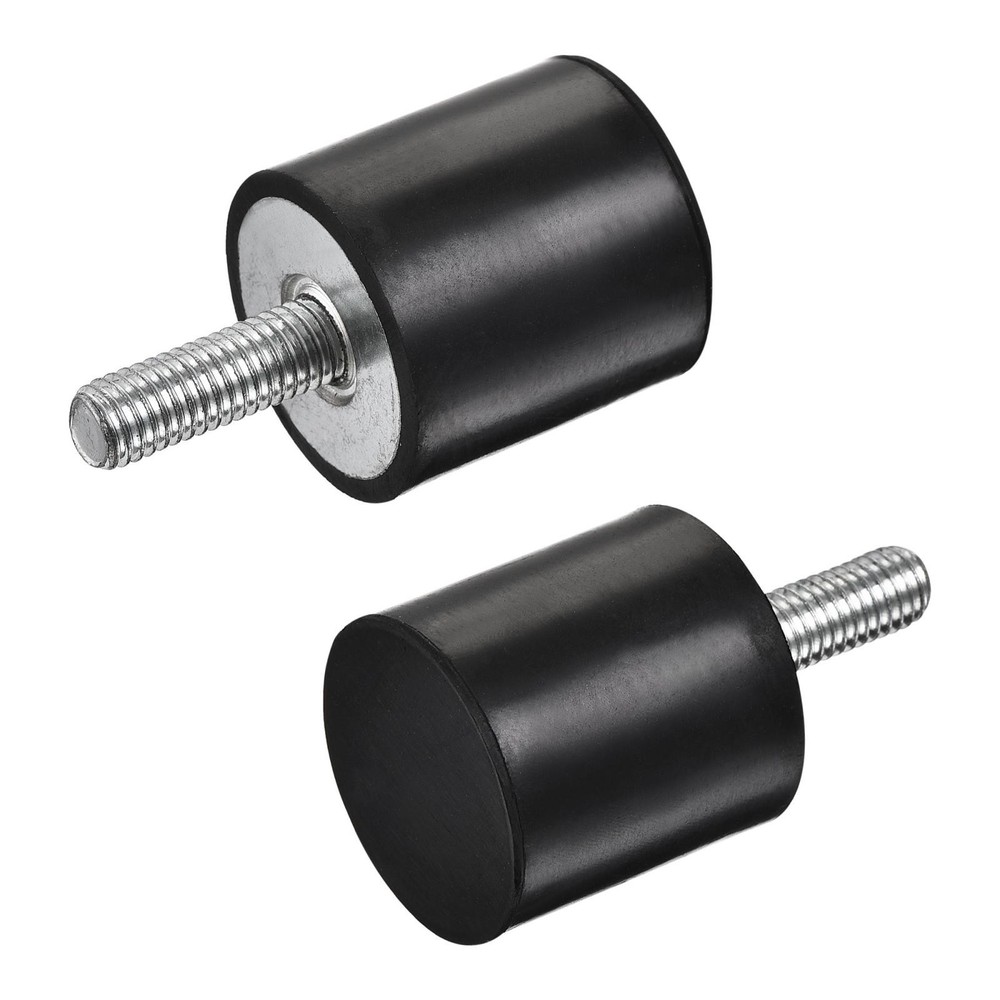 2pcs M8 Rubber Mounts Male Thread Shock Absorber for Motor Generator Compressor