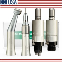 NSK Style Dental Slow Speed Handpiece Straight Contra Angle Air Motor 2/4H exter