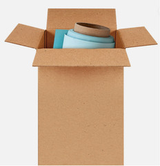 25 Boxes 6x6x38″ Tall Corrugated Shipping Boxes ECT-32 Brown Packing Cartons