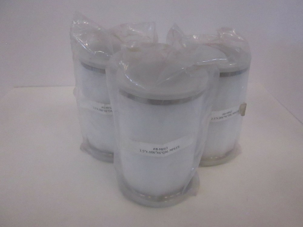 Bellows, sst , 2.5″x.006″x 6″OAL MF63’s, New, Lot of 3