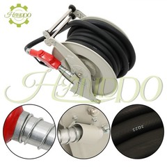 1″ × 50FT Diesel Hose Reel Fuel Hose Reel with Fueling Nozzle Retractable 300PSI