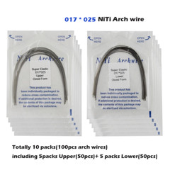 Dental Orthodontic Arch Wire Rectangular Round Ligature Tie Elastic Rubber Bands