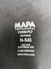 3 Pairs MAPA Chem-Ply N-540 Gloves
