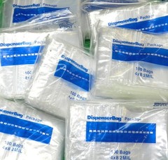 4×8 Reloc Zippit Bags 2000 Clear 2mil Reclosable Zip Seal Lock Baggies 4″ x 8″