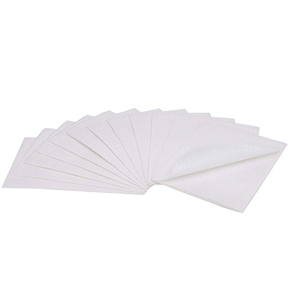 BriteDent 13″ x 18″ Patient Bibs White 500/Cs.