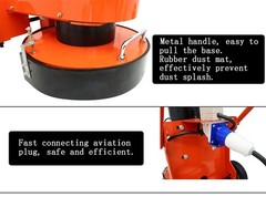 Open Box! Hand-push Cement Floor Grinding Machine 220V 0-5mm Working Depth 4KW