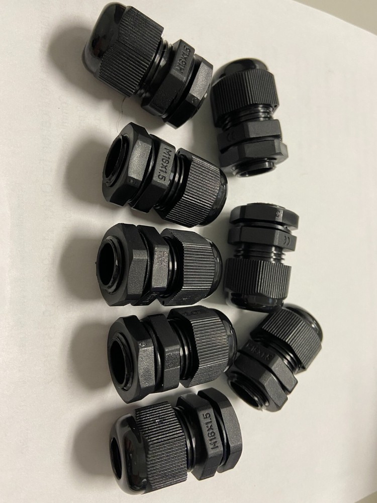 8 cord grip Cable Gland 6-4 AWG firewall Bushing NYLON black