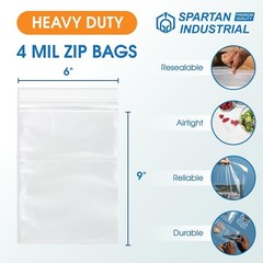 Bulk 6×9 Clear Reclosable Plastic Bags – 1000 Count