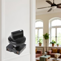 4 Position 3 Speed Fan Rotary Switch Black Selector Governor with Push Button