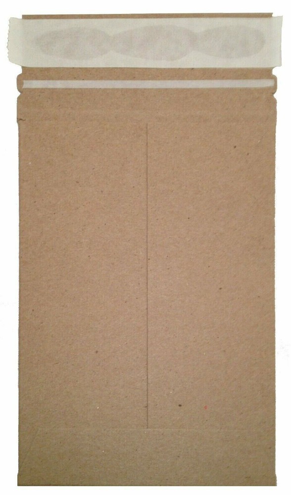 50 7 x 9 No Bend Mailers Kraft Self Seal Photo Document Flat Rigid Envelope