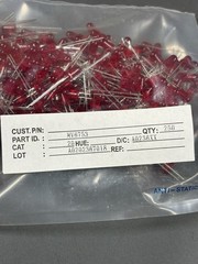 Red LED Through Hole Lamps 20° 250pcs MV6753 Fairchild Semiconductor
