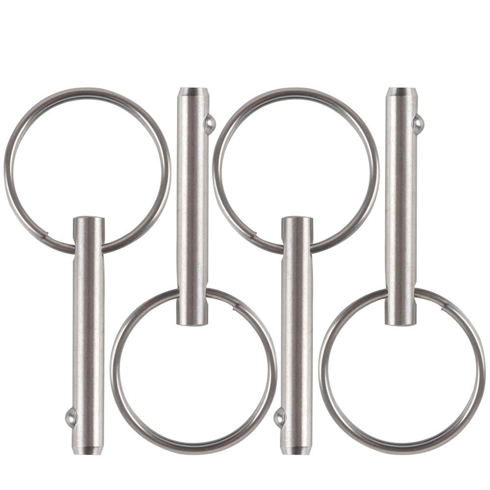 Small Quick Release Pin 3/16″ Stainless Steel Bimini Top Marine Hardware 4 Pack