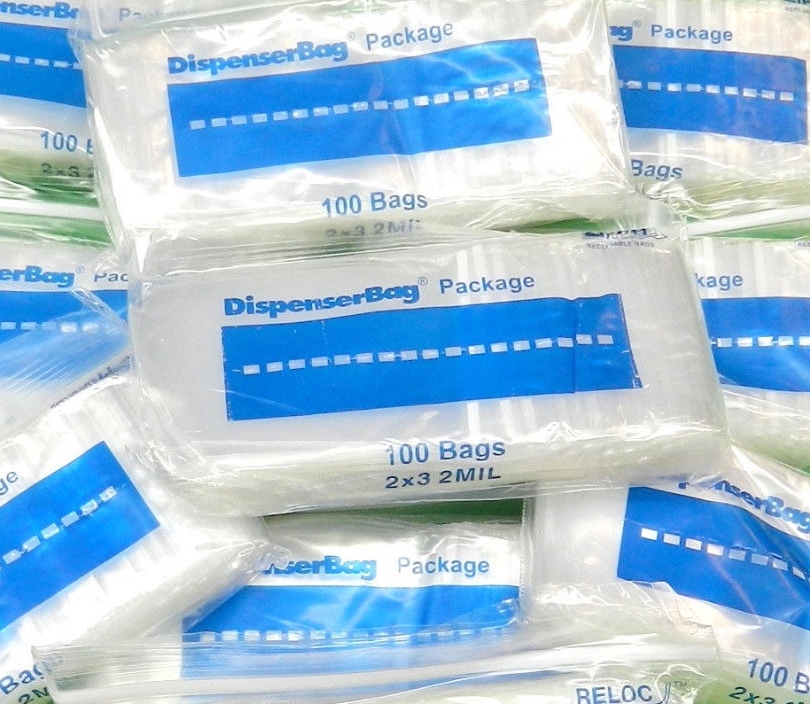 5000 Reloc Zippit Bags 2×3 Clear 2mil Reclosable Poly 2″ x 3″ Top Seal 5,000