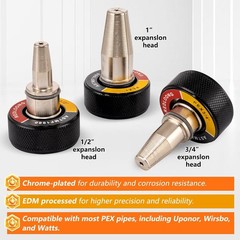 PEX-A Expansion Tool Kit with 1/2″, 3/4″, 1″ Heads ASTM F1960 Compliant