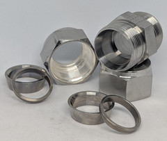 Parker A-Lock 12SC12-316L Union Tube Fitting 3/4″ Female 316 Stainless Steel