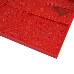 Concrete Texture Mold, Cement Texture Wall Mold Red PU 28.15*11.81*0.71 in NEW