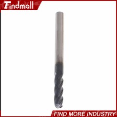 5 PCS 1/8″ 4 Flute 1-1/2″ Overall Length Ball Nose Carbide End Mill