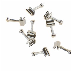 50/100/200pcs Dental Crimpable Stainless Orthodontic for Arch Wire Hook T Shaped