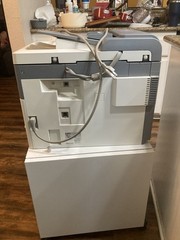 Canon imageRUNNER 1023n Copier Machine with Paper Cabinet Stand Gray/White
