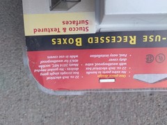 Arlington Recessed Electric Box Weather Proof in Use Cover NEW DBVM1W