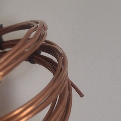Copper Wire Coils Lot, bright and shiny Assorted Lengths w/ Tags
