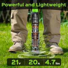 Weed Puller Tool, 21V Powerful Garden Tools Electric Weeding Tool with 2.0Ah …