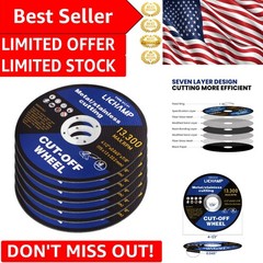 Versatile 6 Pack 4.5″ Cut Off Discs for Metal & PVC – High Precision Cutting