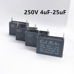 CBB61 250V 4/5/6/8/10/12/15/20/24/25 UF Fan Motor RUN Capacitor 2 PINS