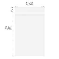 Golden State Art, 8″x 12″ Acid-Free Crystal Clear Sleeves 8 x 12,