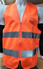 FX Class Two High Visibility Reflective Orange Safety Vest
