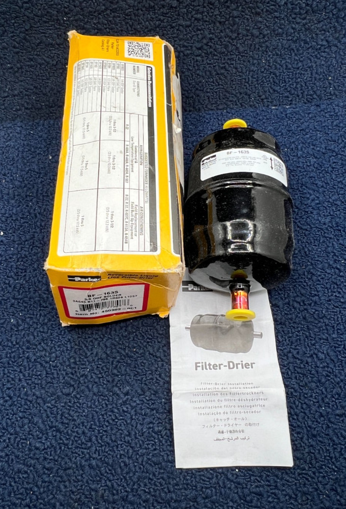 PARKER BF-163S: 3/8″ ODF Male Bi-Flow Liquid Line Filter-Drier