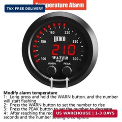 Universal 52mm Water Temperature Gauge with Alarm and 1/8 Npt Sensor Car Digi