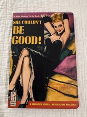 Peter Pauper Press Vintage Pulp Cover Journals Illustrated Cardboard Lot of 4