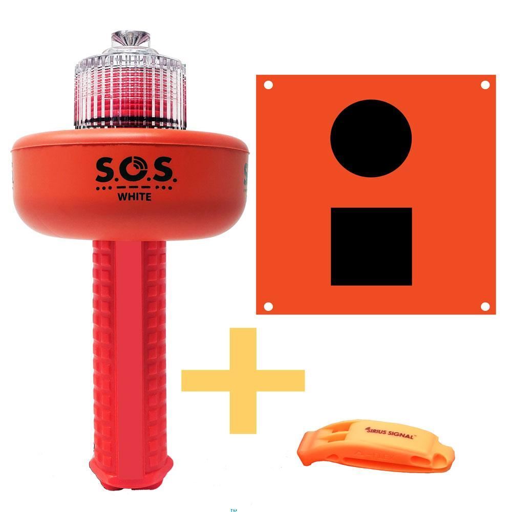 SOS Distress Light C-1003 – With Flag & Whistle – Free 2-Day Shipping
