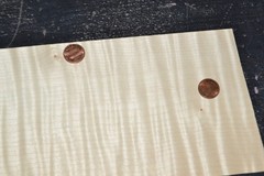 Flame Maple Raw Wood Veneer Sheet 5 x 41 inches 1/42nd BLEMISHED 35137-82