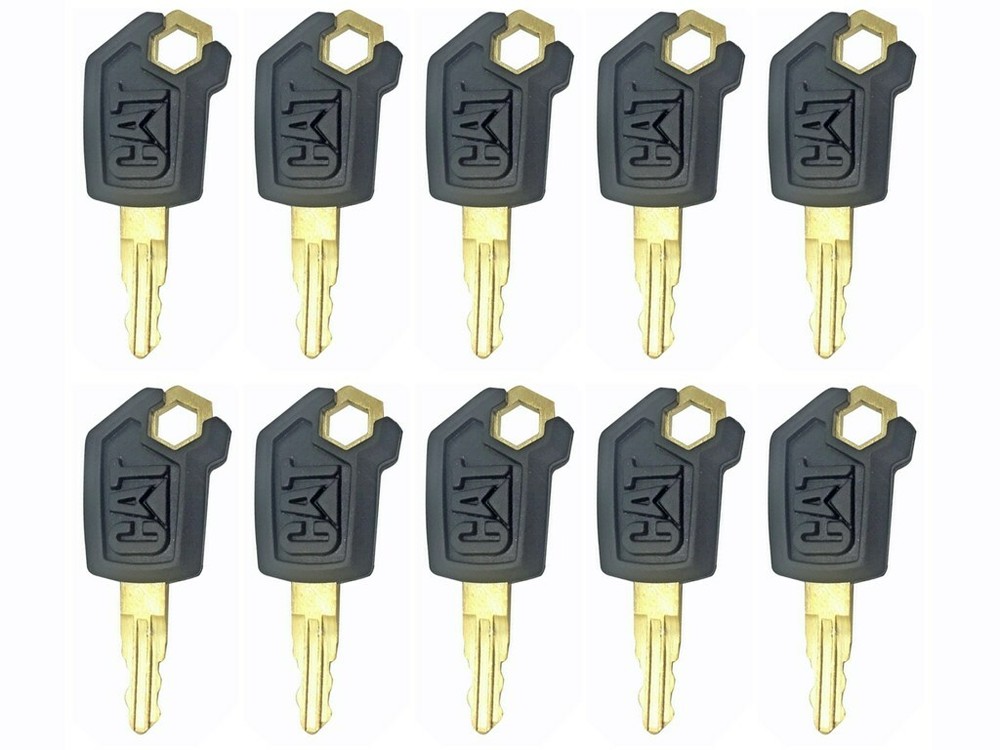 10PCS Ignition Keys 5P8500 5P-8500 for Caterpillar Heavy Equipment CAT Loaders
