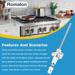 Upgraded 0130F00010 Furnace Flame Sensor Replacement Fit for Good-man Ama-na…