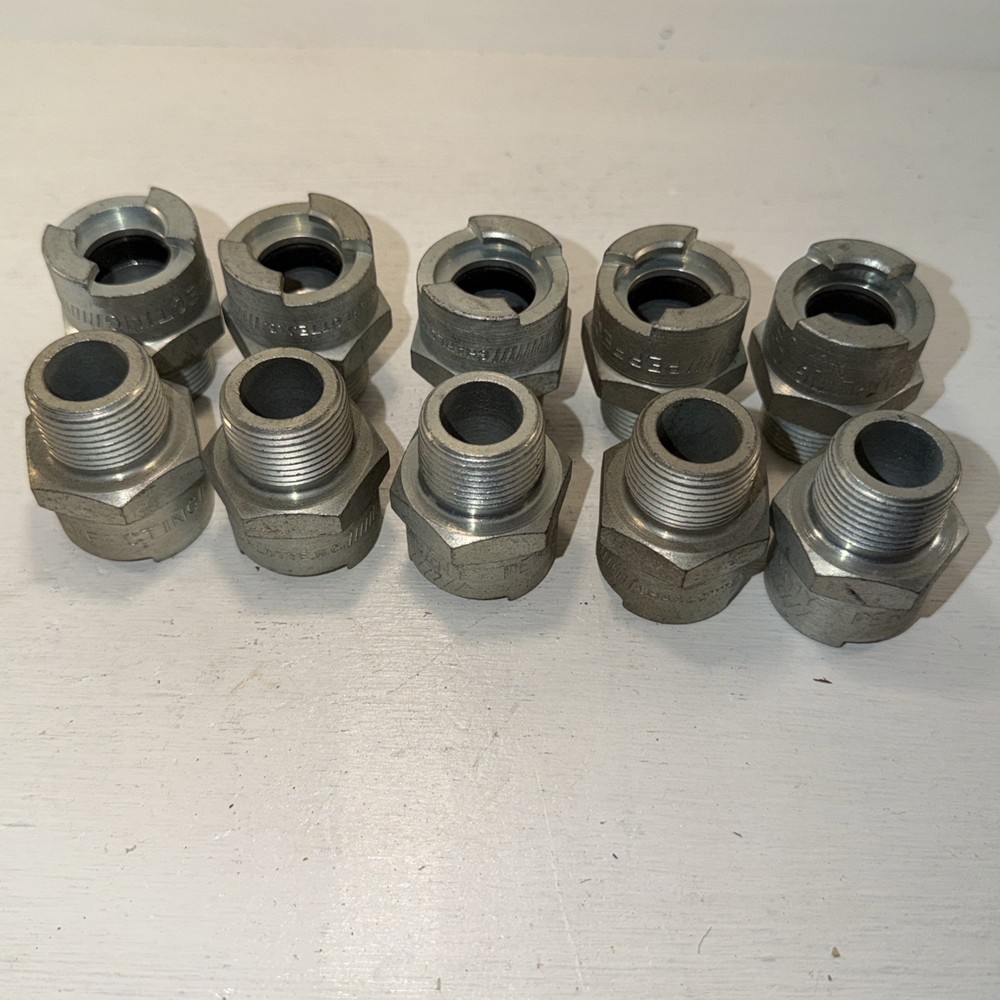Lot Of 10 New Perfecting Coupler Co. Quick Connect Bowes Coupler 3/4″ Male NPT