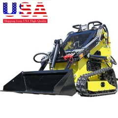 2025 Brand New Mini Skid Steer Track Loader 13.5HP Upgraded Free Ship USA Stock