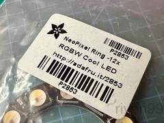 Adafruit NeoPixel Ring, 12 Addressable RGBW LEDs, RGBCW Cool White ~6000K