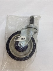 HUBERT Blue Polyurethane Expandable Rubber Stem Caster – 5″Dia