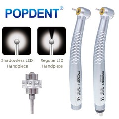 5*Bulb Dental LED E-generator High Speed Handpiece Fiber Optic2/ 4 Hole POPDENT