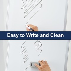TSJ OFFICE Mobile Whiteboard Standing – 36 X 24 Inches Magnetic Dry Erase Eas…