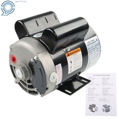 3.7 HP 1 Phase Electric Motor 3450RPM Compressor Duty 56 Frame 5/8″ Shaft 230 V